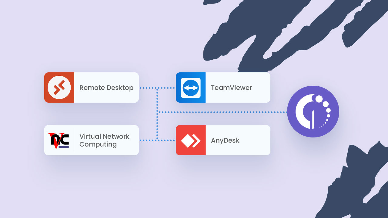 InvGate Asset Management's available remote desktop integrations include TeamViewer, Windows Remote Desktop, AnyDesk, and VNC.